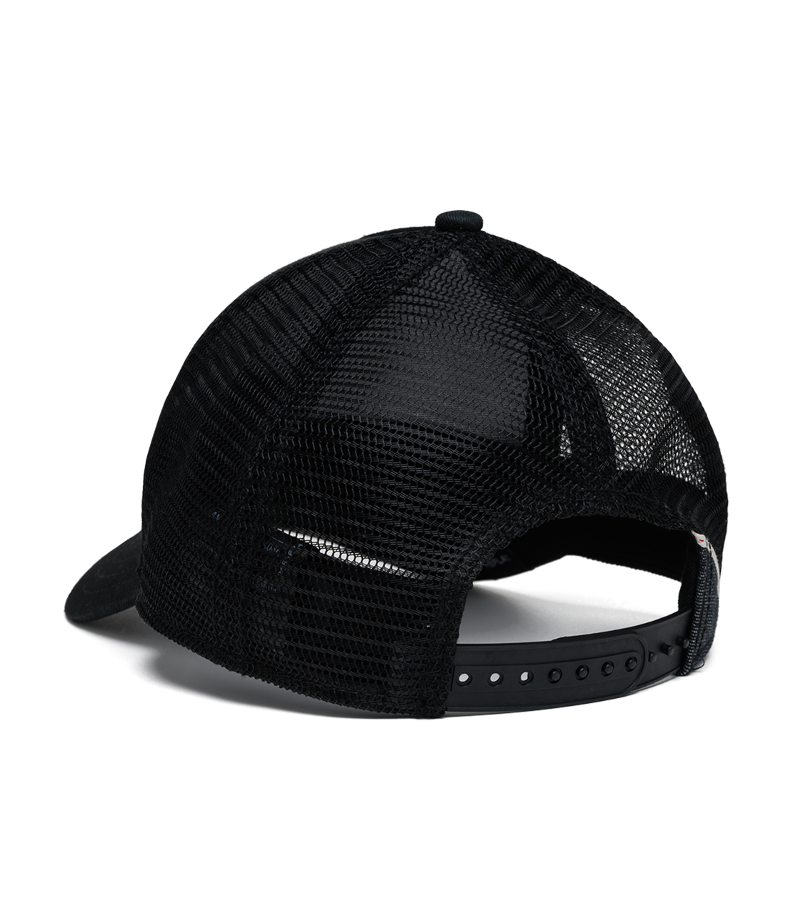 ウオッシュドコットンツイル＆メッシュキャップチェッカーフラッグ 詳細画像 ブラック 3